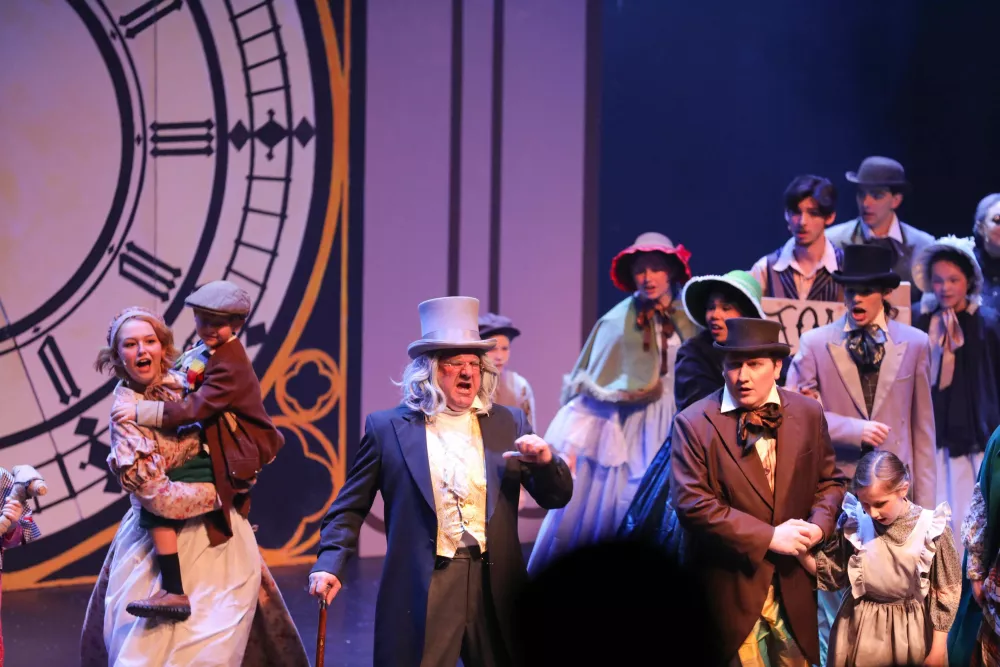 Photo from previous performance of A Christmas Carol at Harbison Theatre